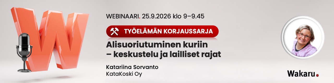 Alisuoriutuminen kuriin – keskustelu ja lailliset rajat